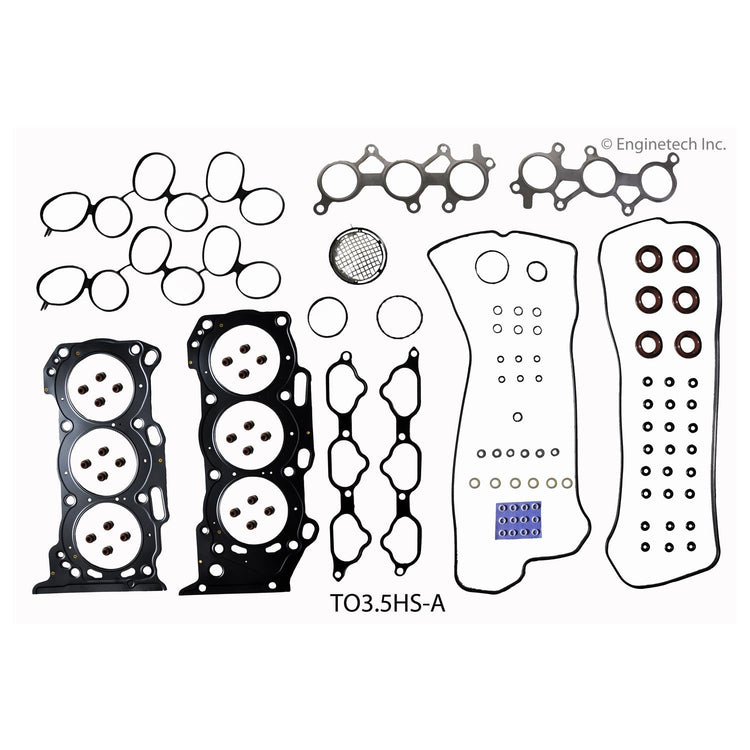 Enginetech Engine Full Gasket Set for Toyota and Lexus Vehicles - Part Number TO3.5K-1