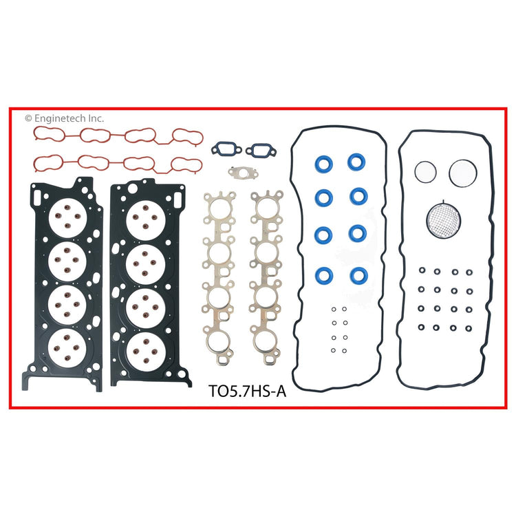 Enginetech TO5.7HS-AWB Engine Cylinder Head Gasket Set for Toyota and Lexus Vehicles