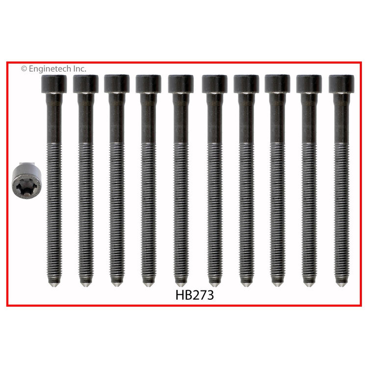 Enginetech VW2.0HS-CWB Engine Cylinder Head Gasket Set with Head Bolts for Volkswagen and Audi Models