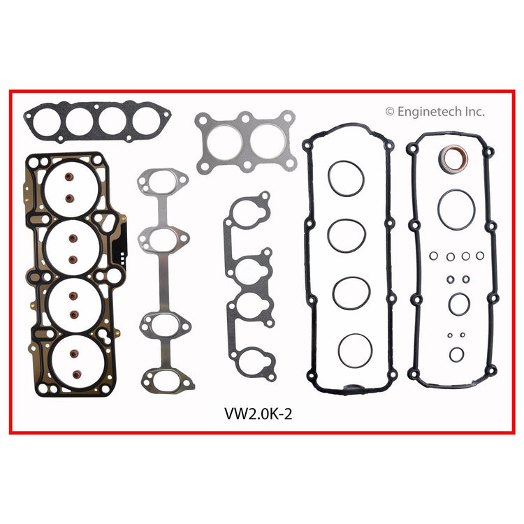 Enginetech VW2.0K-2 Engine Full Gasket Set for Volkswagen Cars and Trucks