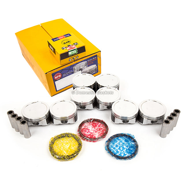 NPR Pistons w/ Rings fit 99-03 GMC Chevrolet Express 2500 Silverado 6.0L OHVOHV