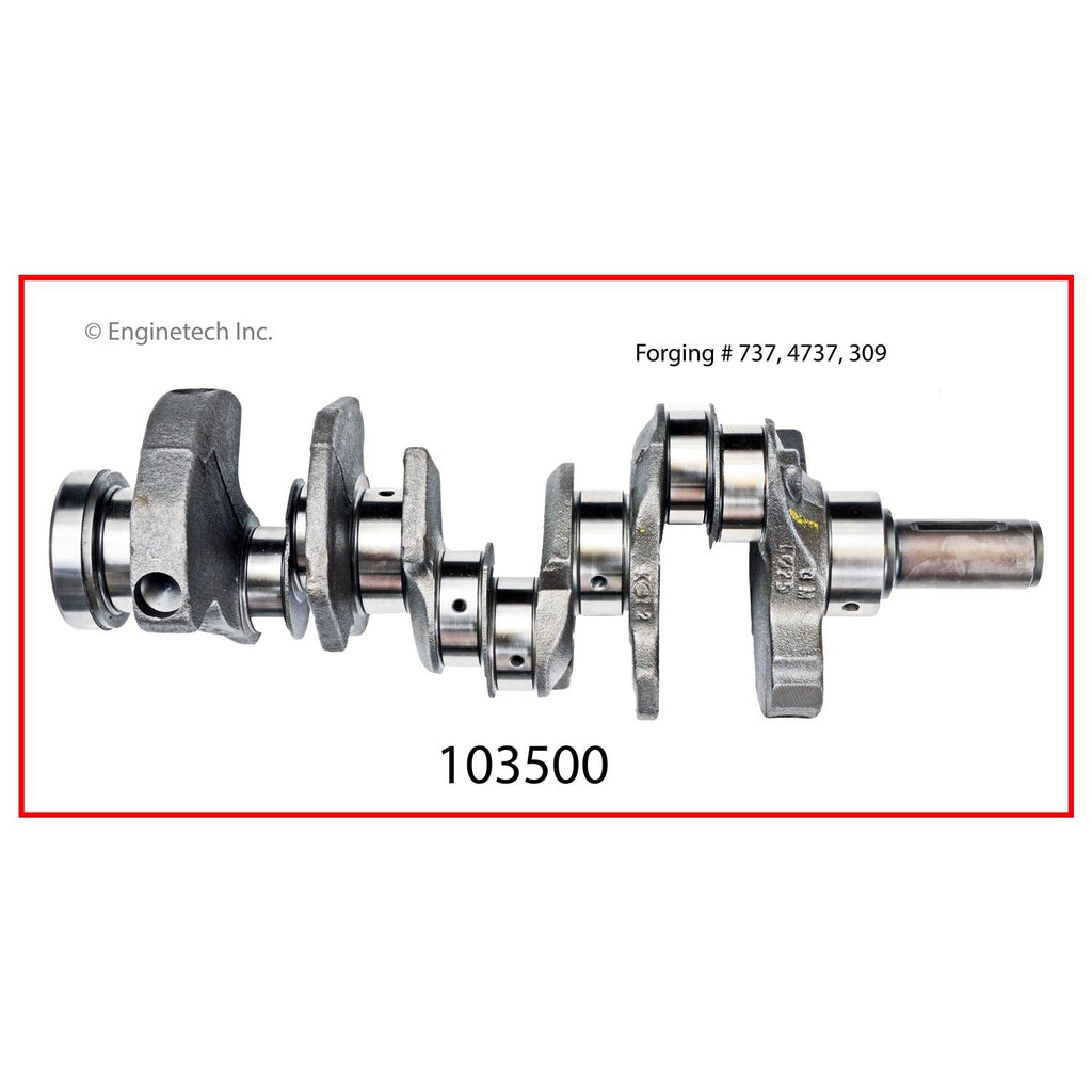 Enginetech Remanufactured Engine Crankshaft Kit with Main and Rod Bearings for Buick (Part #103500)