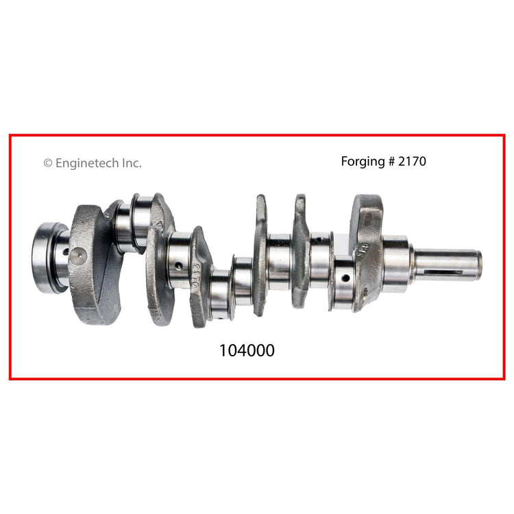Enginetech Remanufactured Engine Crankshaft Kit with Main and Rod Bearings for 2004-2005 Buick and Chevrolet Models