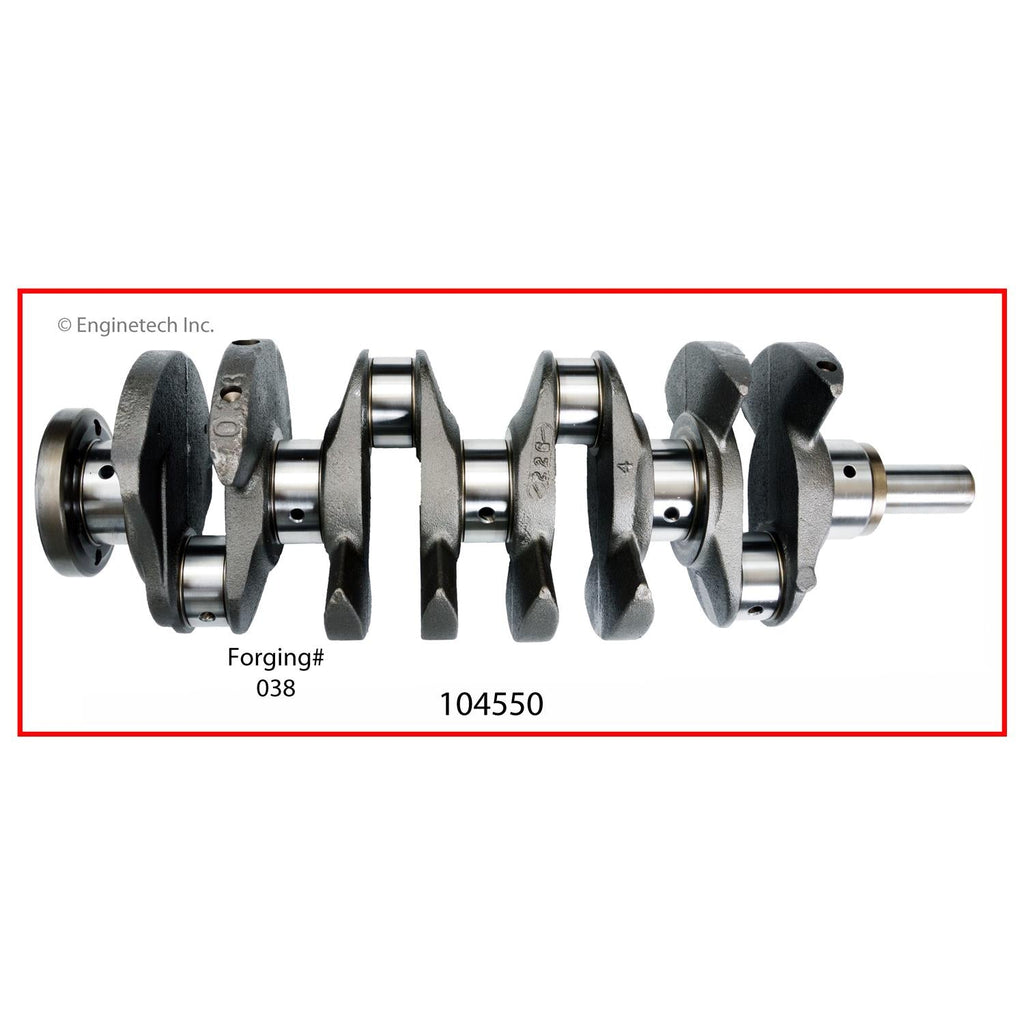 Enginetech Remanufactured Engine Crankshaft Kit with Main and Rod Bearings for Select 2004-2009 GM Vehicles