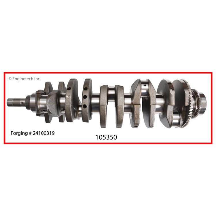 Enginetech Remanufactured Engine Crankshaft Kit with Main and Rod Bearings for Chevrolet Colorado and GMC Canyon 2004-2012