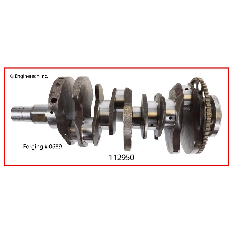 Enginetech Remanufactured Engine Crankshaft Kit with Main and Rod Bearings for 2012-2013 GM Vehicles