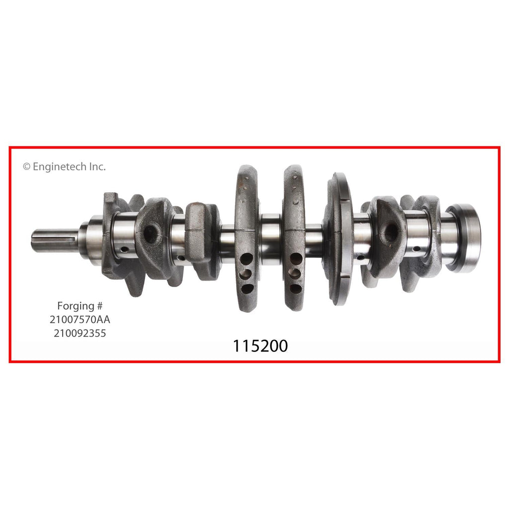 Enginetech Remanufactured Engine Crankshaft Kit with Main and Rod Bearings for Saturn SC1 & SC2 (Part #115200)