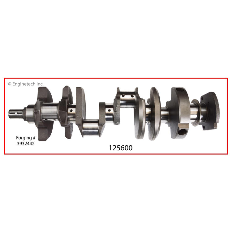 Enginetech Remanufactured Engine Crankshaft Kit with Main and Rod Bearings for GM and Buick Engines