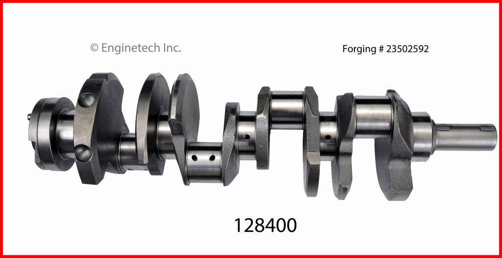 Enginetech Remanufactured Engine Crankshaft Kit with Main and Rod Bearings - Part 128400