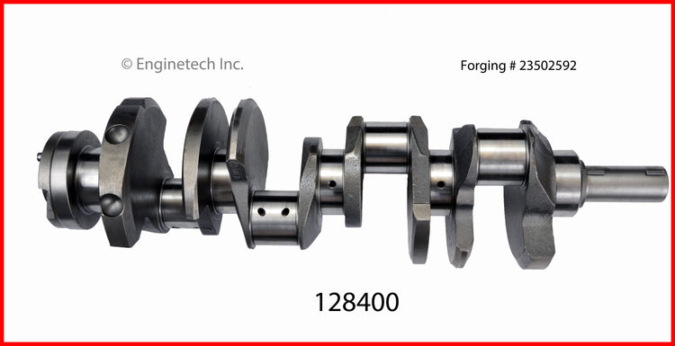 Enginetech Remanufactured Engine Crankshaft Kit with Main and Rod Bearings - Part 128400