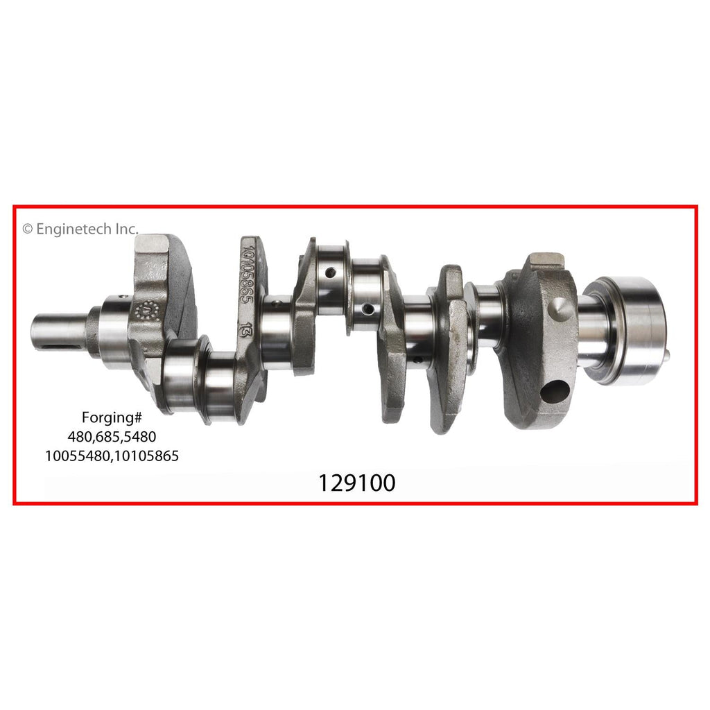Enginetech Remanufactured Engine Crankshaft Kit with Main and Rod Bearings for Chevy Astro and C1500