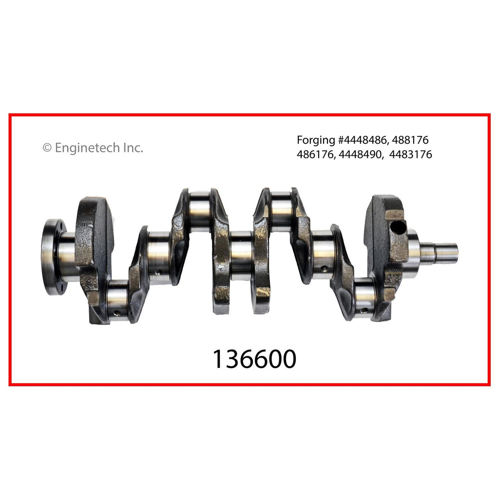 Enginetech Remanufactured Engine Crankshaft Kit with Main and Rod Bearings for Dodge Caravan and Dakota