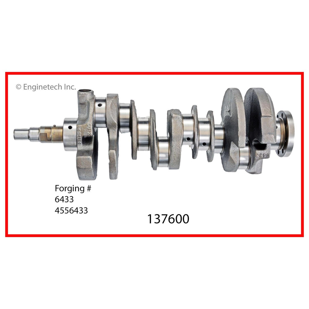 Enginetech Remanufactured Engine Crankshaft Kit with Main and Rod Bearings for Chrysler Vehicles