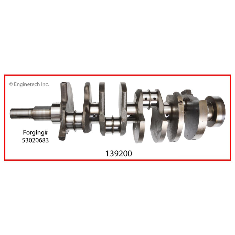 Enginetech Remanufactured Engine Crankshaft Kit with Main and Rod Bearings for Dodge and Jeep (Part 139200)