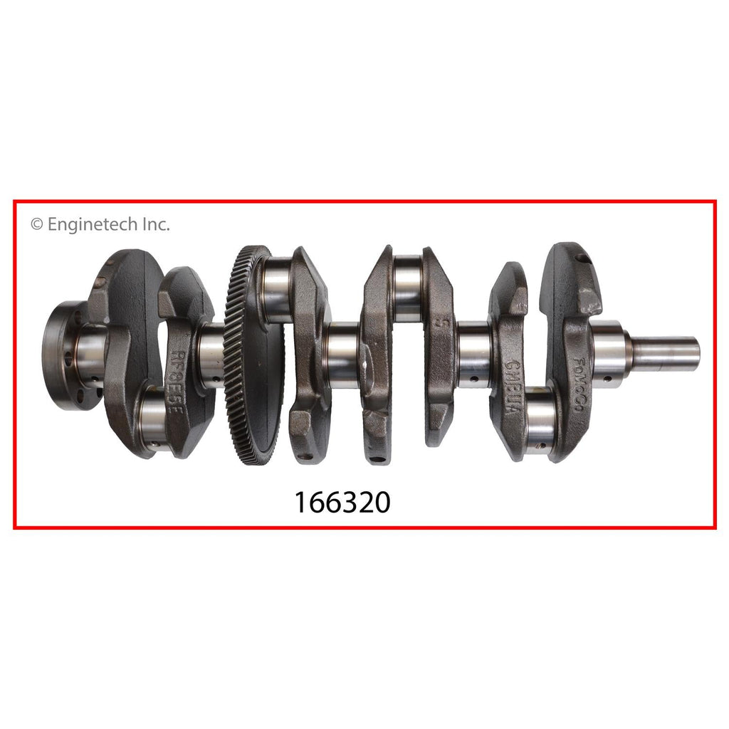 Enginetech Remanufactured Engine Crankshaft Kit with Main and Rod Bearings for Ford and Mercury Vehicles