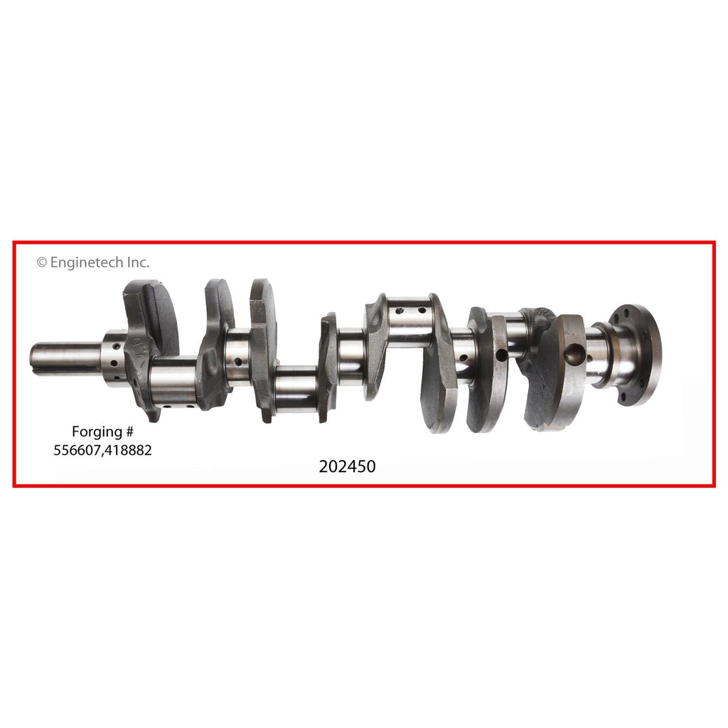 Enginetech Remanufactured Engine Crankshaft Kit with Main and Rod Bearings for Buick Electra and Century