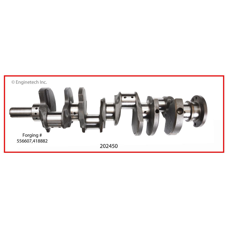 Enginetech Remanufactured Engine Crankshaft Kit with Main and Rod Bearings for Buick Electra and Century
