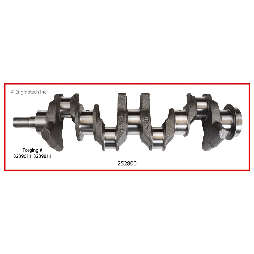 Enginetech Remanufactured Engine Crankshaft Kit with Main and Rod Bearings for Jeep CJ7, Cherokee, Comanche, and Scrambler