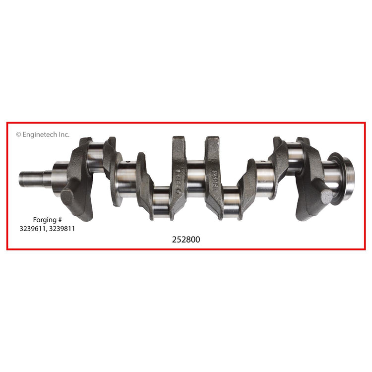 Enginetech Remanufactured Engine Crankshaft Kit with Main and Rod Bearings for Jeep CJ7, Cherokee, Comanche, and Scrambler