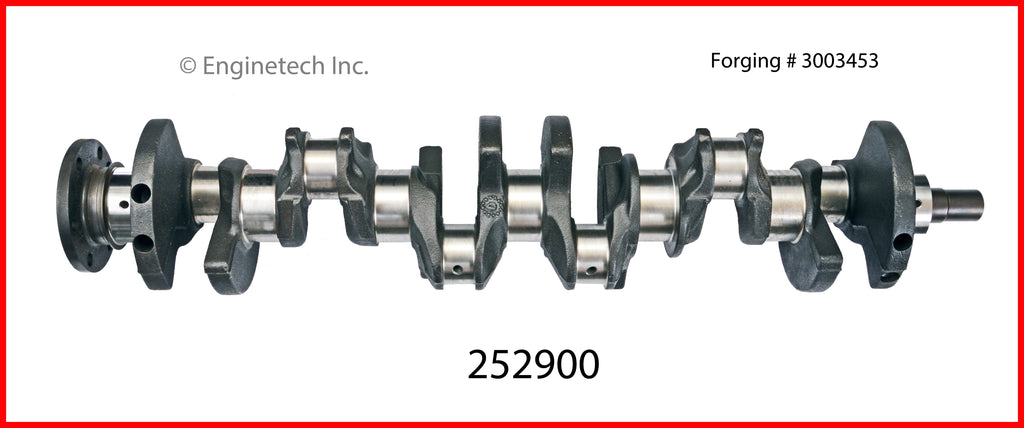 Enginetech Remanufactured Engine Crankshaft Kit with Main and Rod Bearings for Jeep Cherokee, Comanche, and Wagoneer (Part #252900)