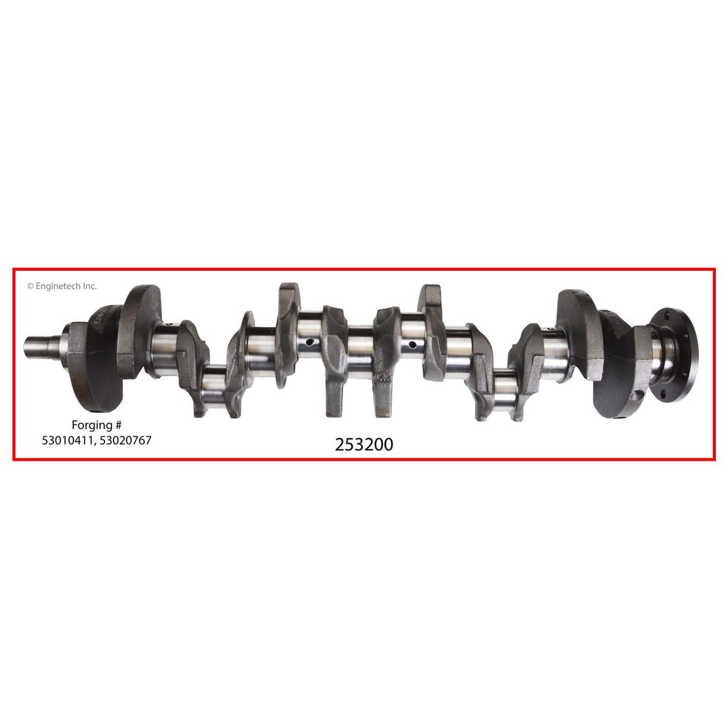 Enginetech Remanufactured Engine Crankshaft Kit with Main and Rod Bearings for Jeep Cherokee
