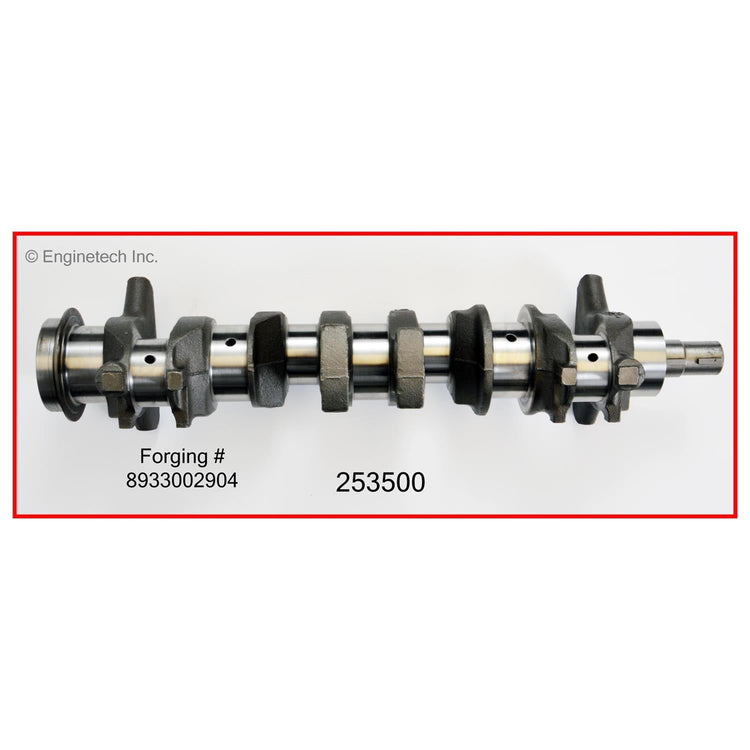 Enginetech Remanufactured Engine Crankshaft Kit with Main and Rod Bearings for Dodge Dakota and Jeep Cherokee