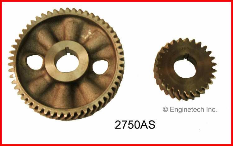 Enginetech 2750AS Engine Timing Gear Set with Aluminum Camshaft Gear for Ford (1965-1969)