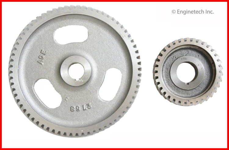 Enginetech 2760SA Engine Timing Gear Set with Matched Aluminum Camshaft Gear