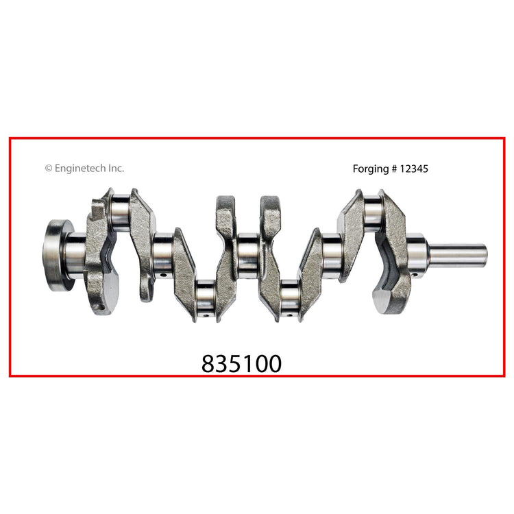Enginetech Remanufactured Engine Crankshaft Kit with Main and Rod Bearings for Nissan Vehicles