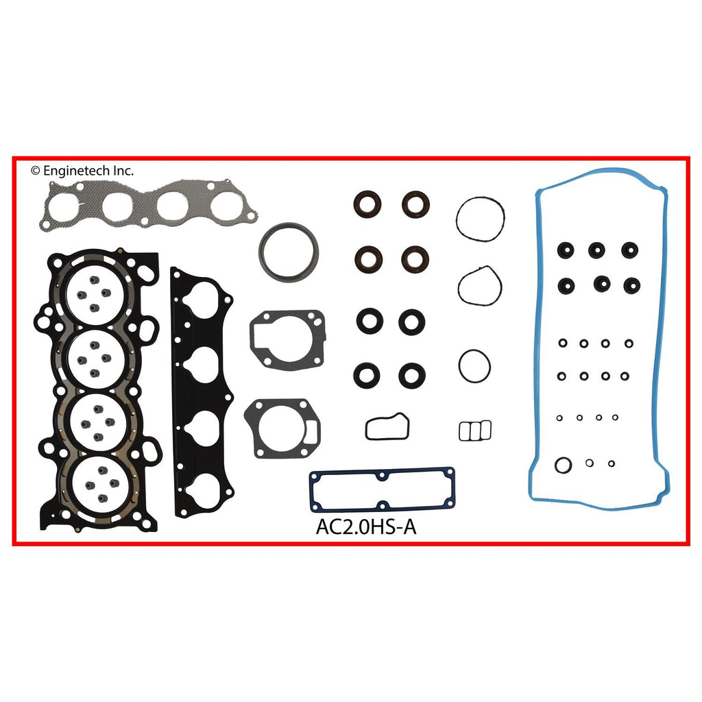 Enginetech Engine Cylinder Head Gasket Set for Acura RSX with Head Bolts (Part Number: AC2.0HS-AWB)