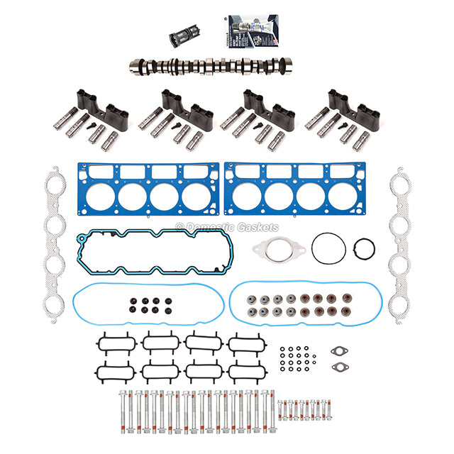 Head Gasket Set Bolts AFM Lifters Camshaft Fits 06-09 GM Chevy 5.3L