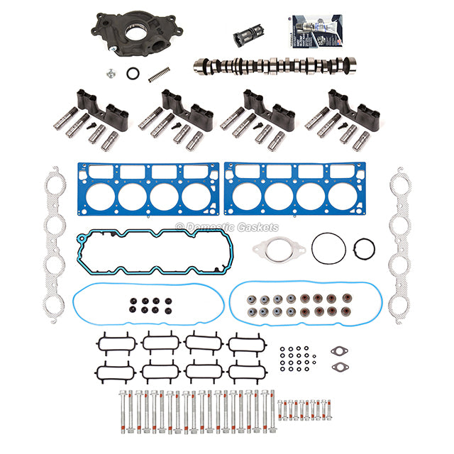 Head Gasket Set Bolts AFM Lifters Camshaft Oil Pump 06-09 GM Chevy 5.3L