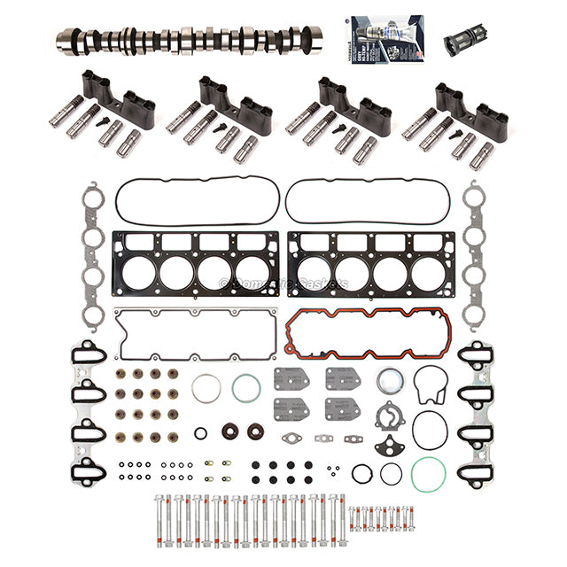 Head Gasket Set Bolts AFM Lifters Camshaft Fits 05-14 GM Chevy 5.3L