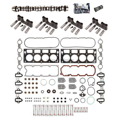 Head Gasket Set Bolts AFM Lifters Camshaft Fits 05-14 GM Chevy 5.3L