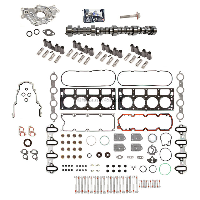 Chevy 6.0 6.2  AFM DOD Delete Kit Camshaft Gasket Set Bolts Lifters Oil Pump
