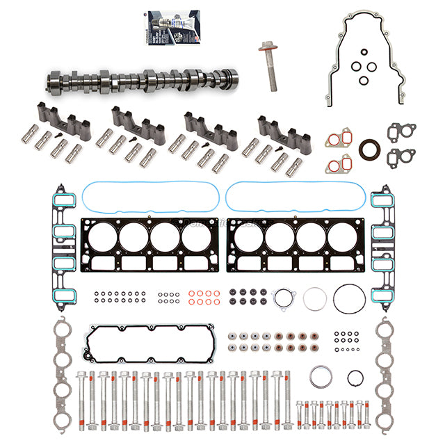 09-13 GM Chevy 6.0 6.2 AFM DOD Delete Kit Camshaft Gasket Set Bolts Lifters