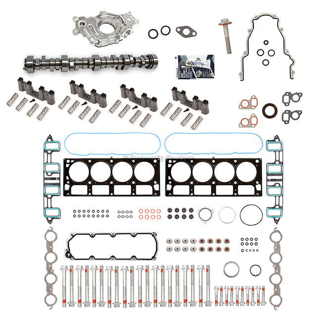 GM Chevy 6.0 6.2  AFM DOD Delete Kit Camshaft Gasket Set Bolts Lifters Oil Pump