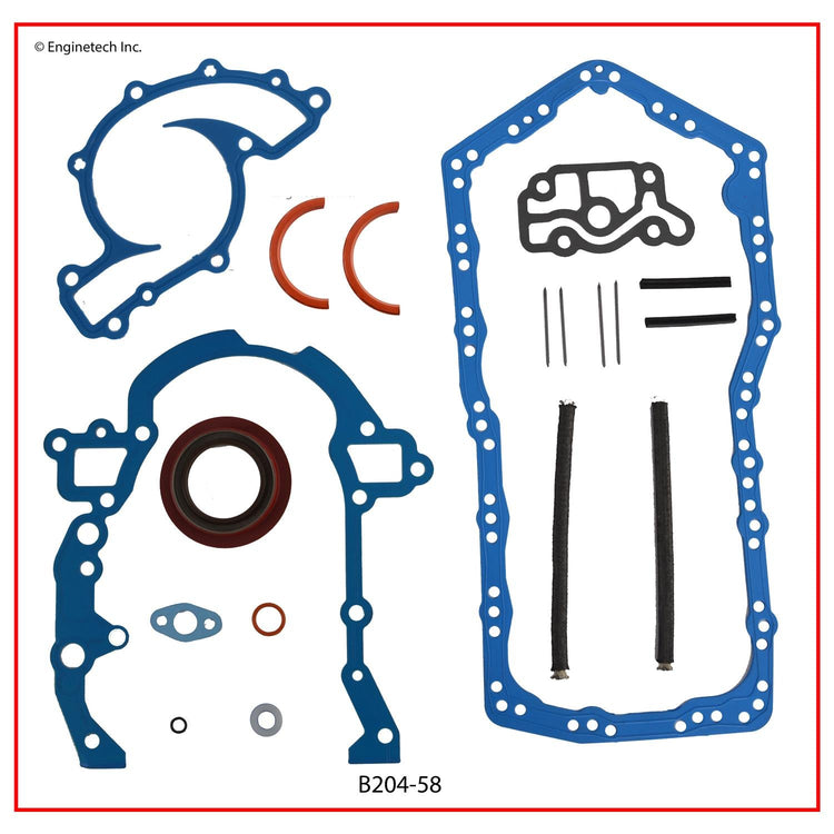 Enginetech B204-58 Engine Full Gasket Set for Buick and Oldsmobile Cars and Trucks