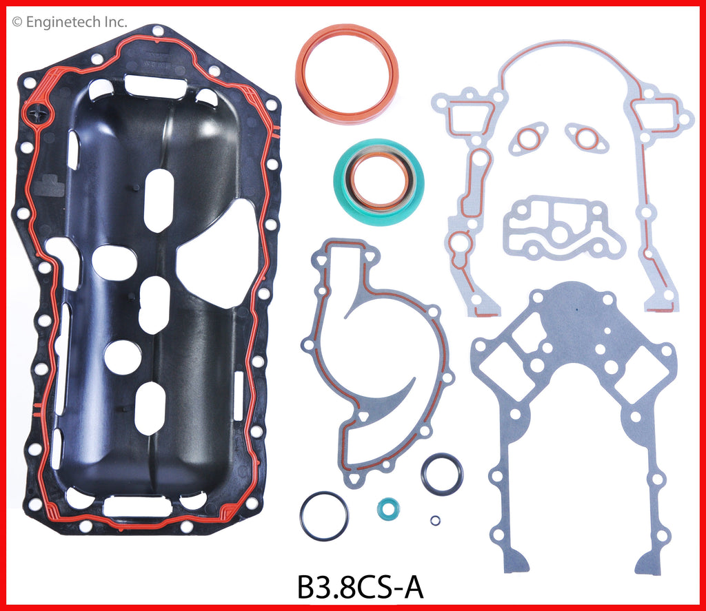 Enginetech B3.8CS-A Engine Lower End Gasket Set for Buick and Chevrolet Vehicles