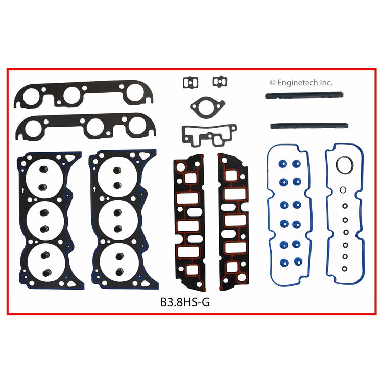Enginetech B3.8HS-G Engine Cylinder Head Gasket Set for Buick Cars and Trucks