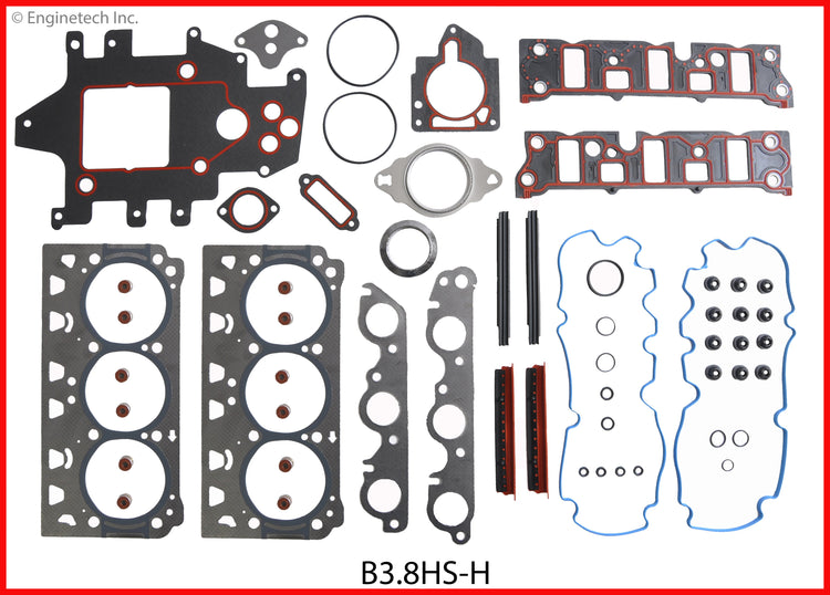 Enginetech B3.8HS-H Engine Cylinder Head Gasket Set for Buick and Chevy Models