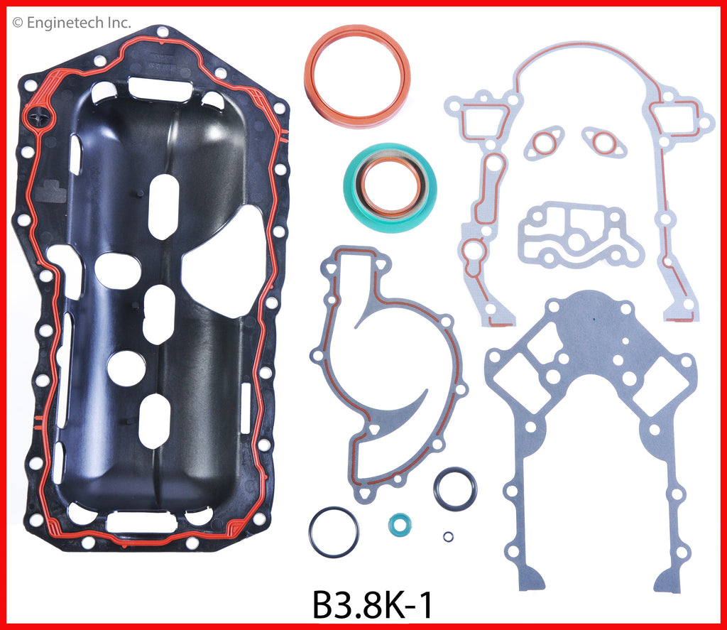 Enginetech B3.8K-1 Engine Full Gasket Set for Buick Cars and Trucks