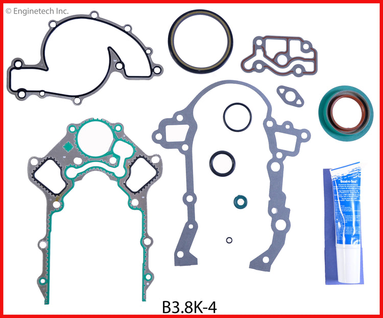 Enginetech B3.8K-4 Engine Full Gasket Set for Buick and Pontiac Vehicles