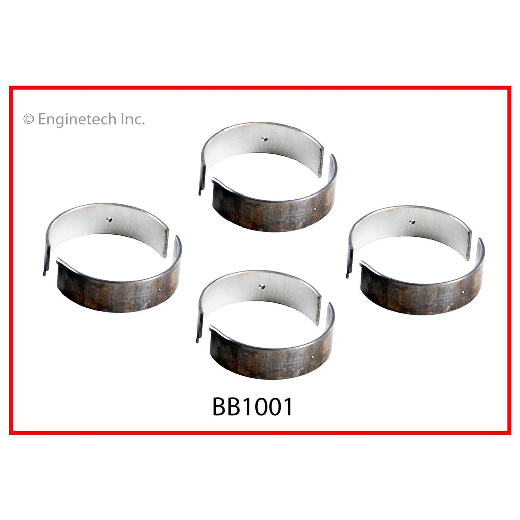 Enginetech BB1001.25 Engine Full Connecting Rod Bearing Set for Toyota, Lexus, and Scion Vehicles