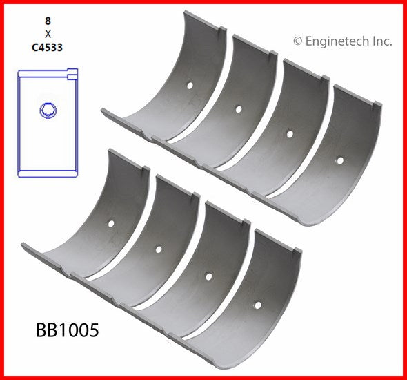 Enginetech BB1005.50 Engine Full Connecting Rod Bearing Set for Nissan and Suzuki Vehicles