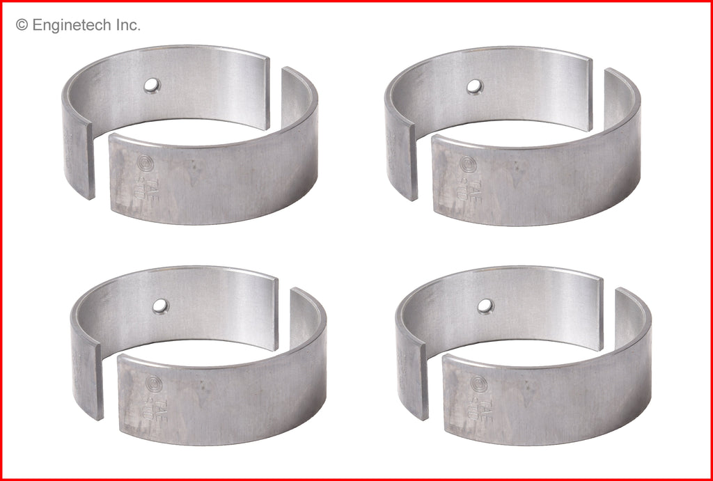 Enginetech BB1006.25 Engine Full Connecting Rod Bearing Set for Nissan Versa (2012-2017)
