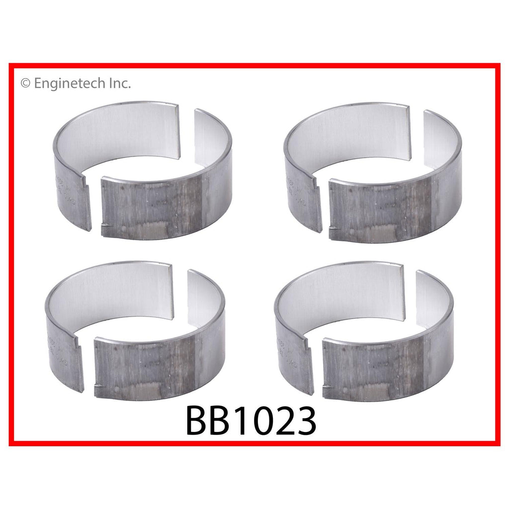 Enginetech BB1023STD Engine Full Connecting Rod Bearing Set for Hyundai Models