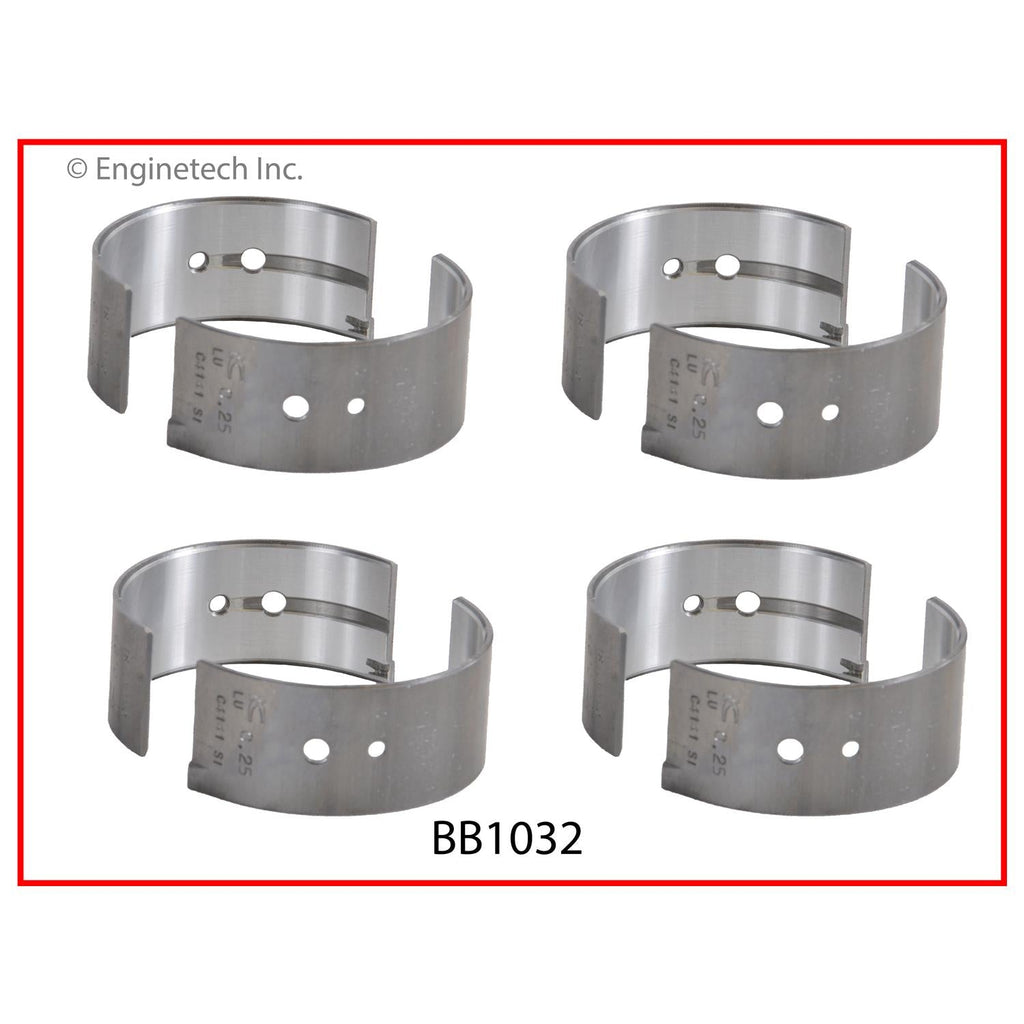 Enginetech BB1032.25 Engine Full Connecting Rod Bearing Set for Isuzu Vehicles