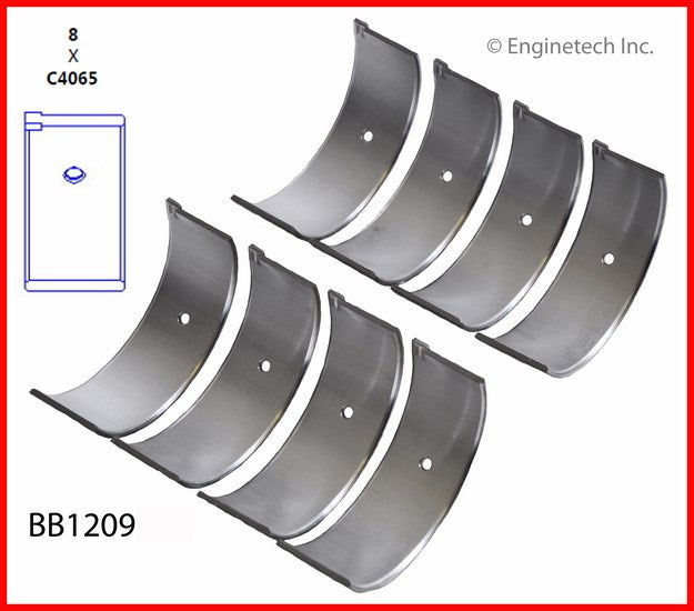 Enginetech BB1209.50 Engine Full Connecting Rod Bearing Set for Nissan Vehicles