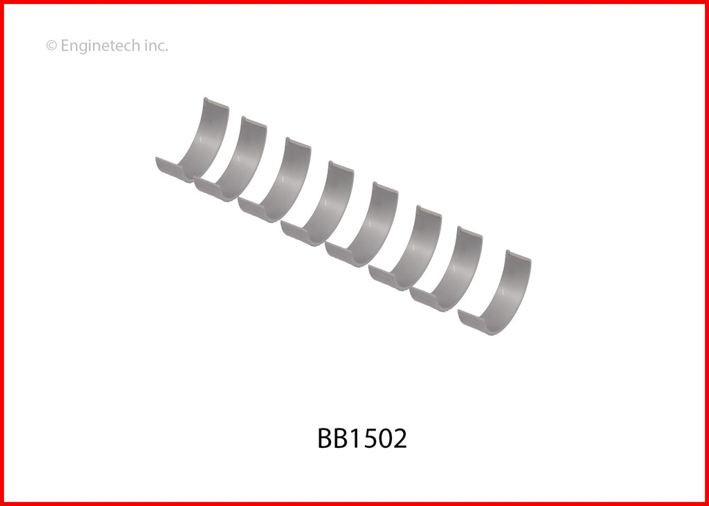 Enginetech BB1502STD Full Connecting Rod Bearing Set for Honda Models